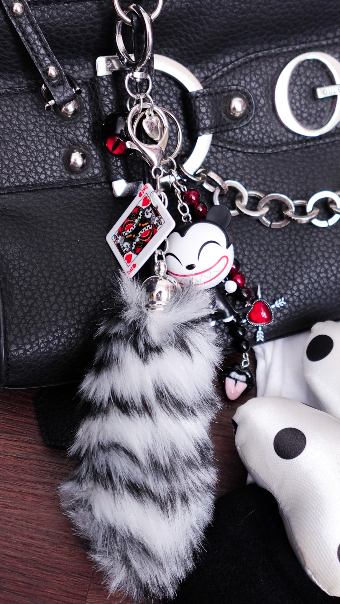 Vampire Teddy Keychain