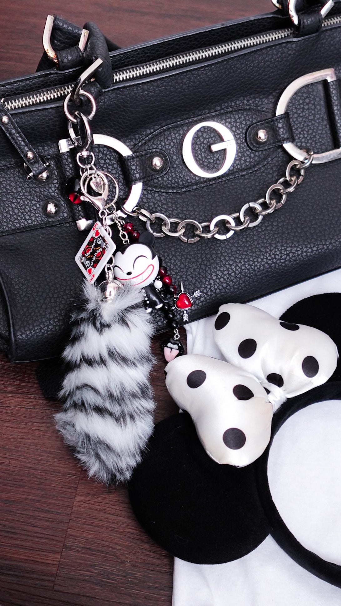 Vampire Teddy Keychain