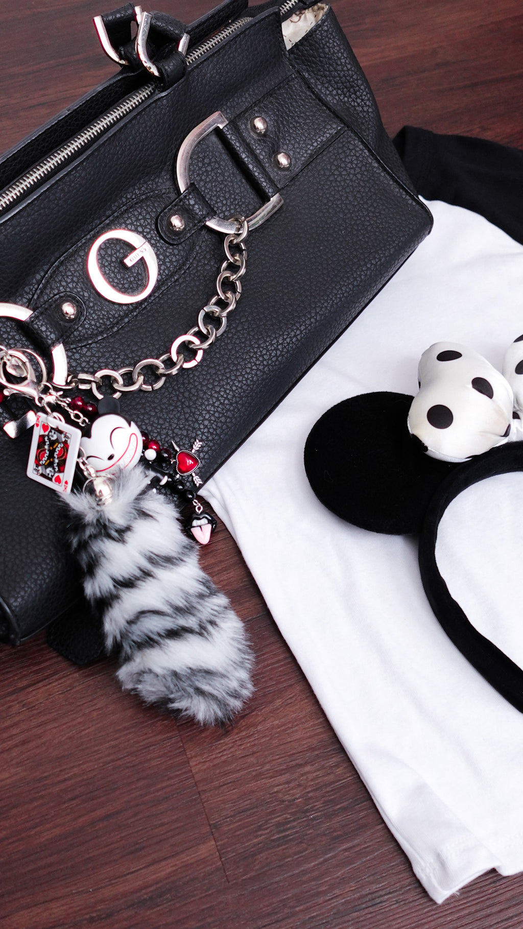 Vampire Teddy Keychain