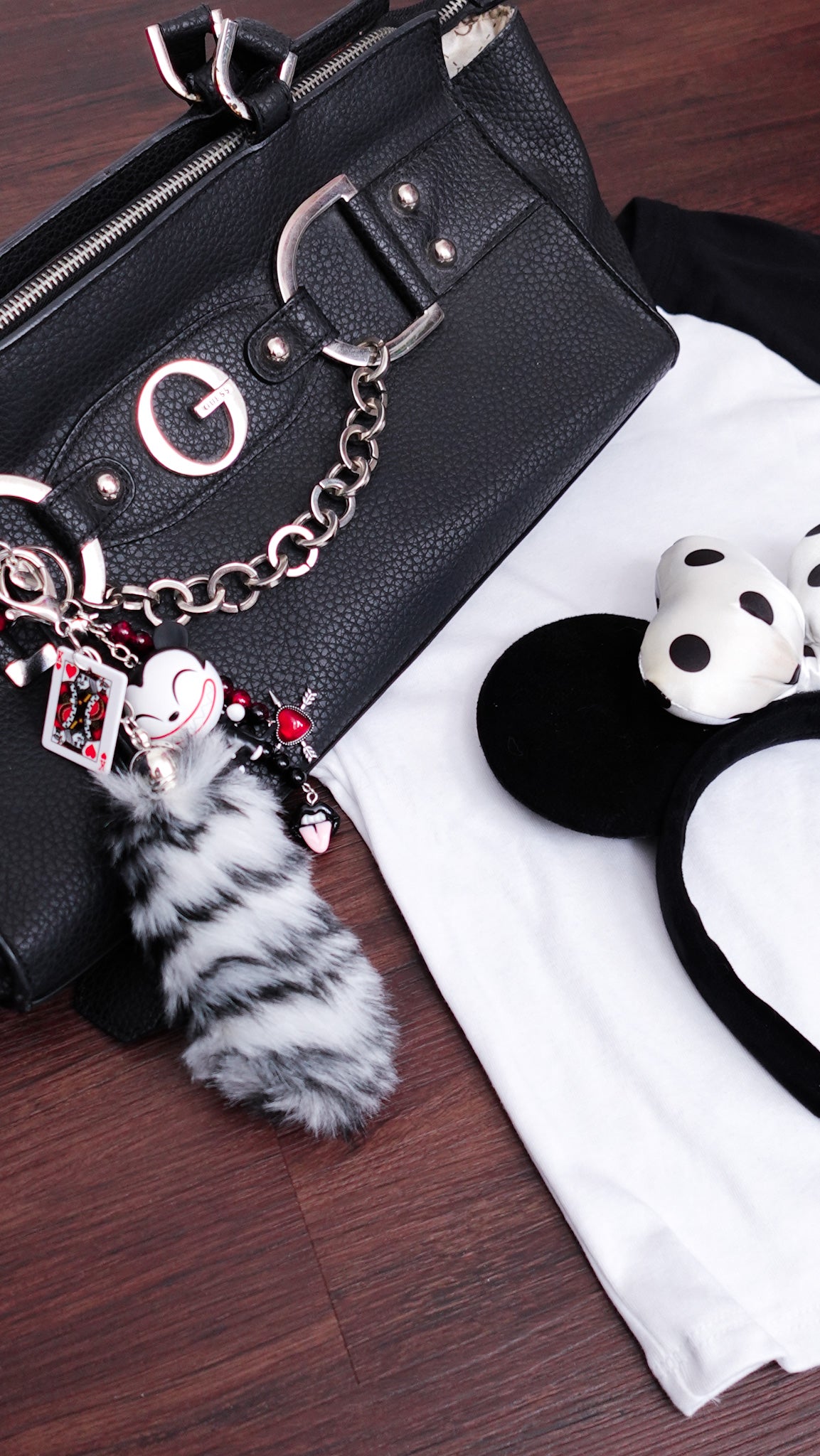 Vampire Teddy Keychain