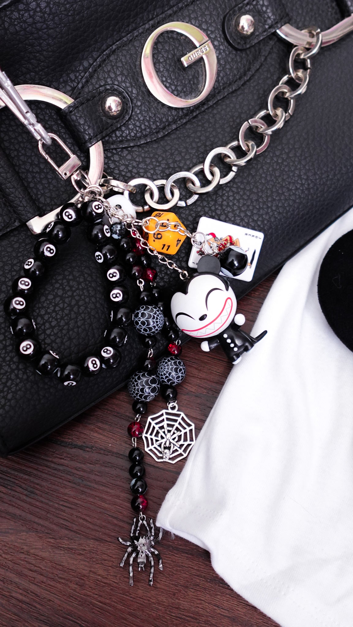 Vampire Teddy Keychain