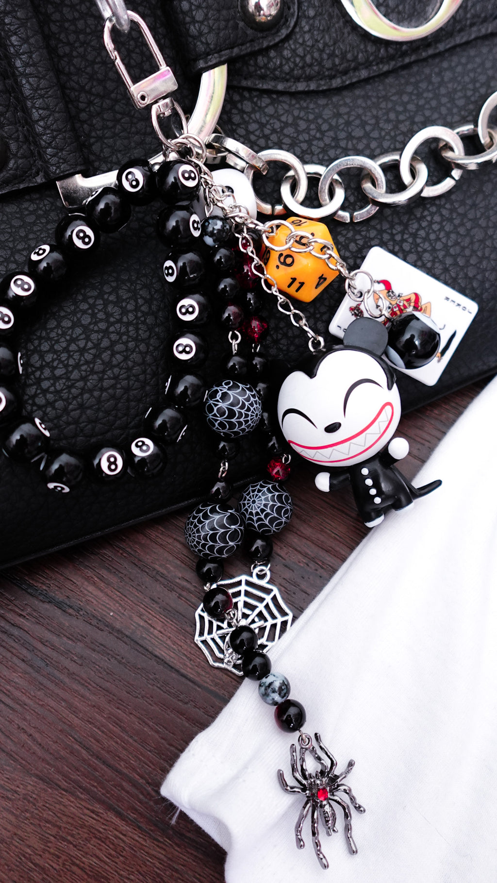 Vampire Teddy Keychain