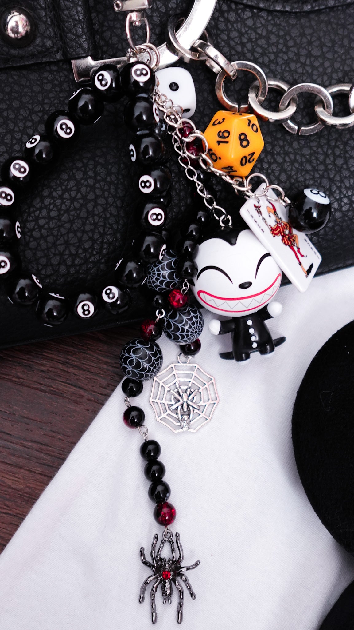 Vampire Teddy Keychain