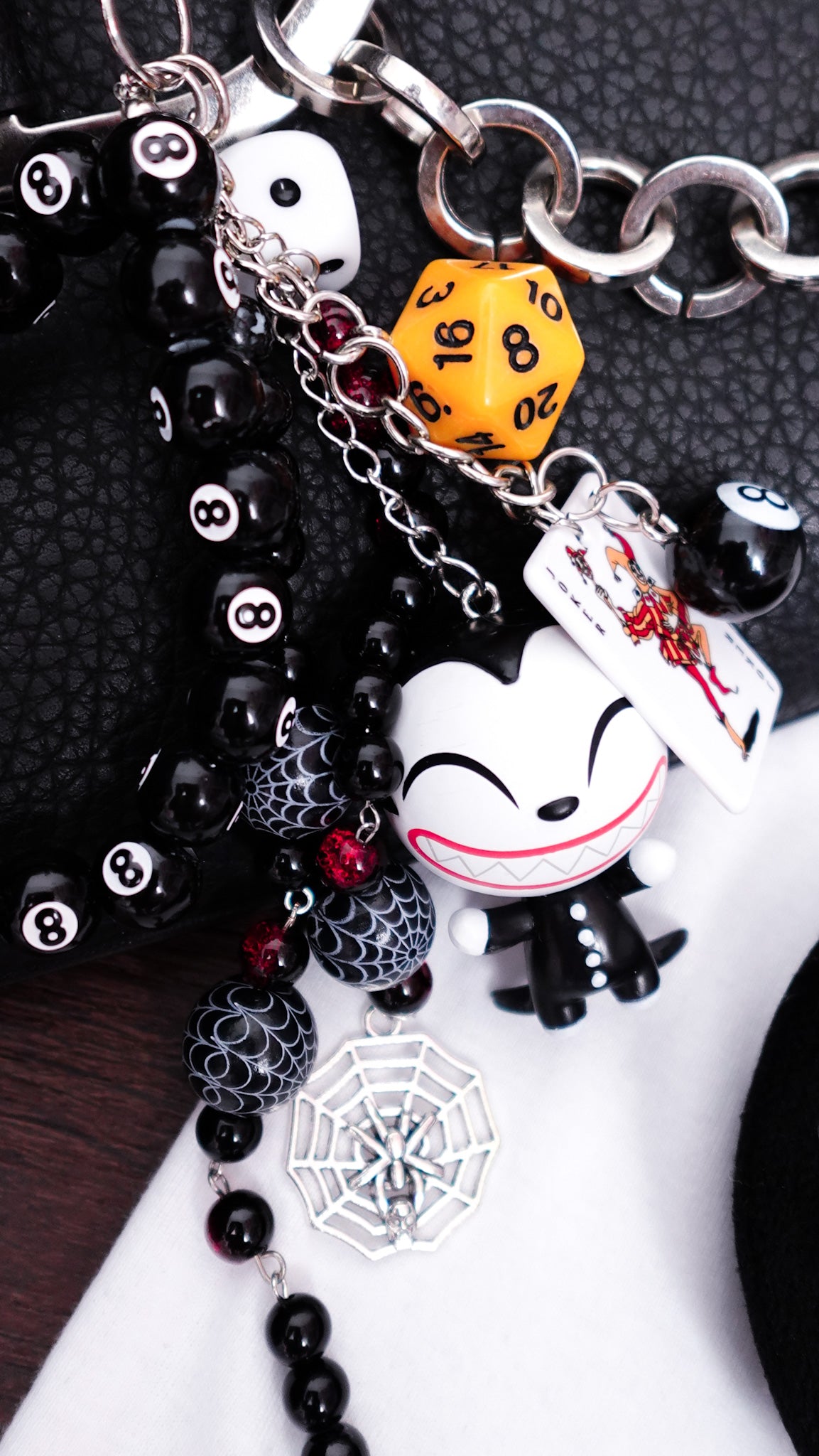 Vampire Teddy Keychain