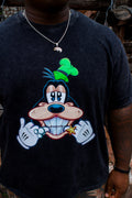 Gleeful Goofy Acid Washed Tee